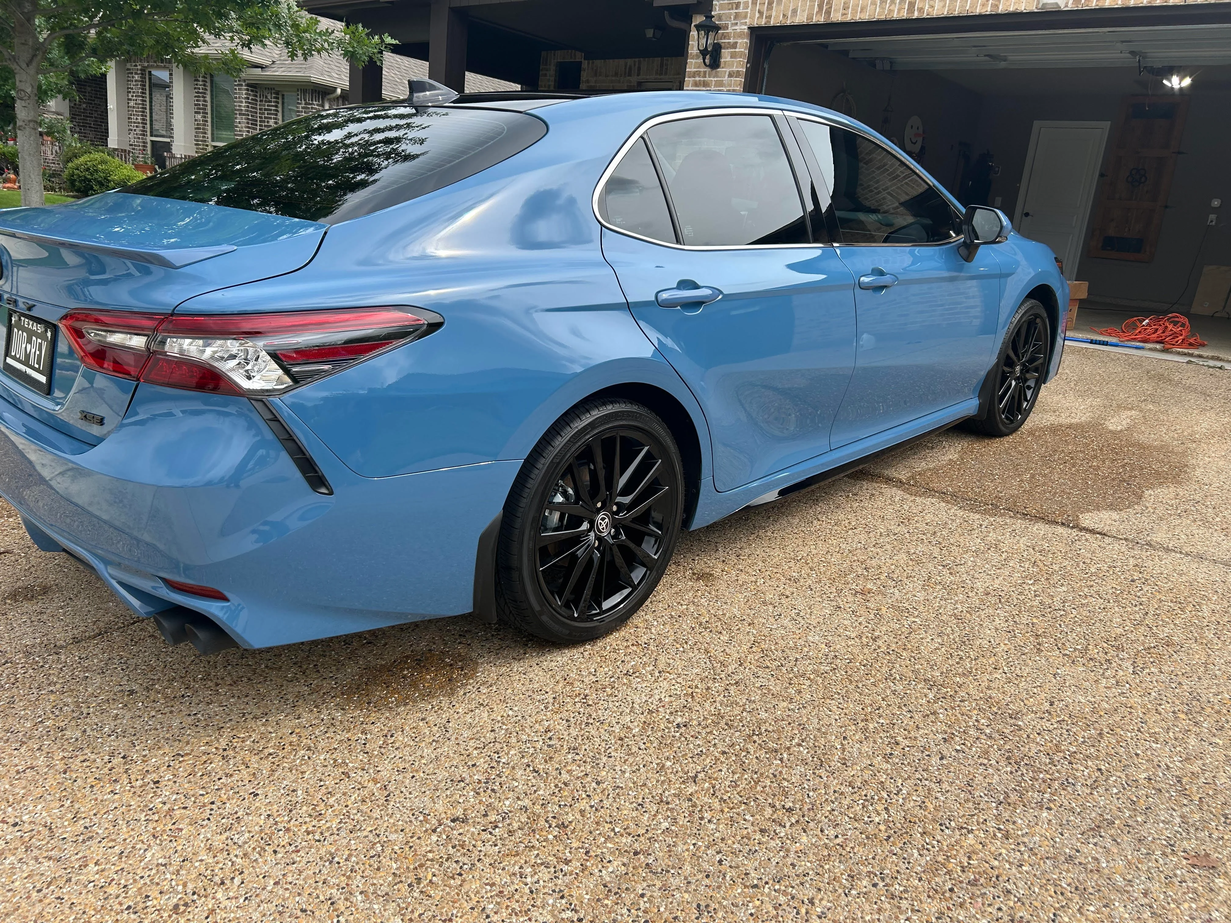 Blue car in Frisco