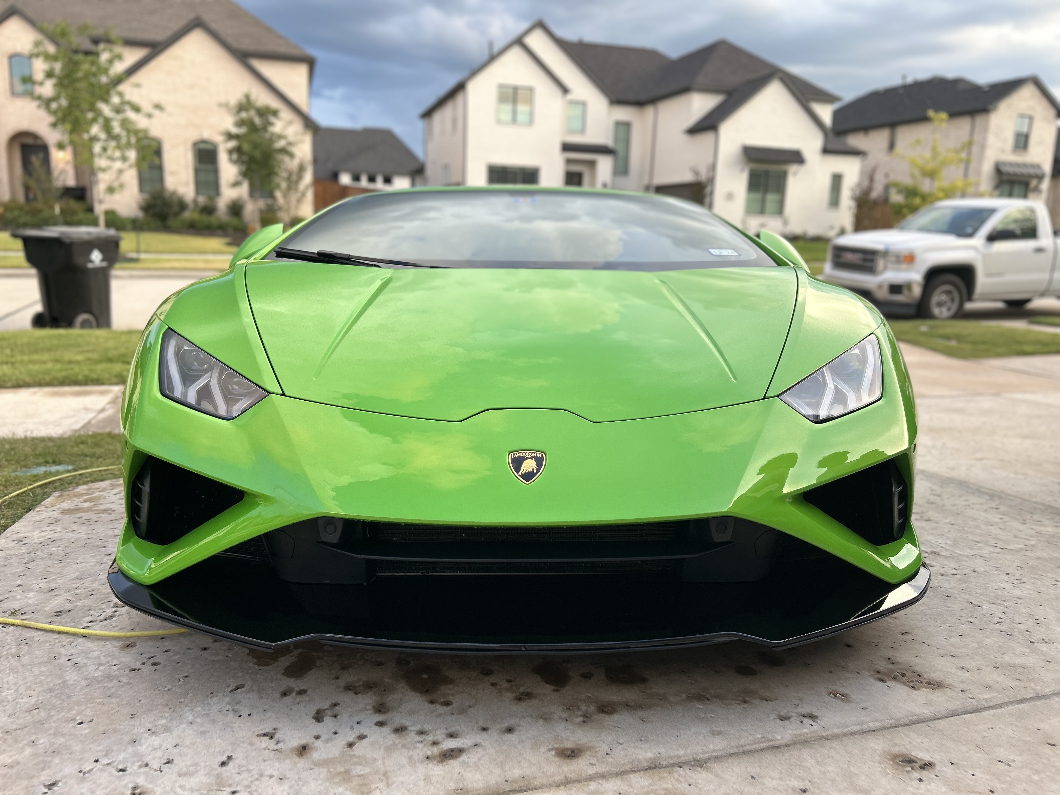 Green Muscle Car